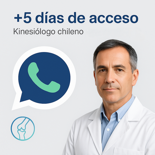 5 días de Acceso 24/7 a un Kinesiologo por WhatsApp